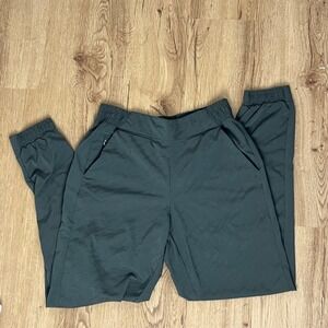 Athleta Brooklyn Textured Jogger Pants Women Size 4 Dark Green Athletic